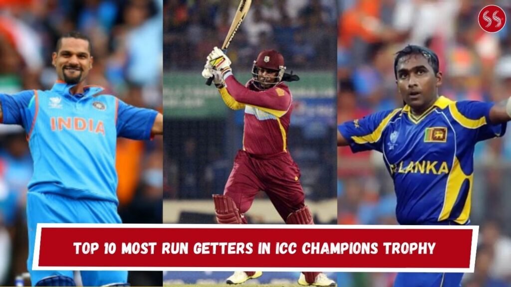 Top 10 Most Run Getters in ICC Champions Trophy