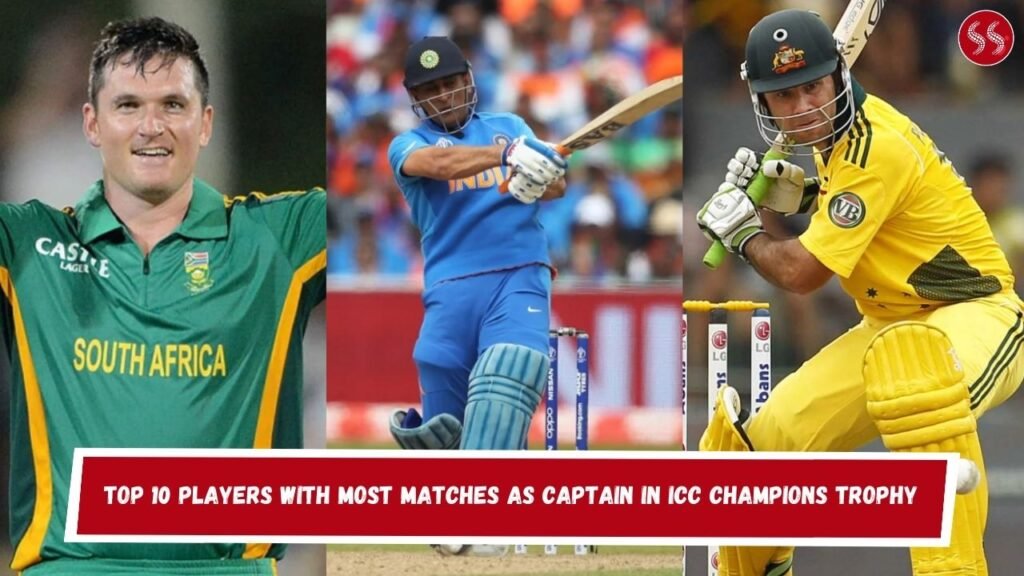 Top 10 Players With Most Matches as Captain in ICC Champions Trophy