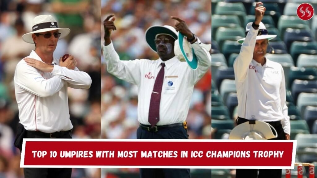 Top 10 Umpires With Most Matches in ICC Champions Trophy